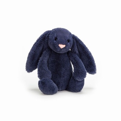 Jellycat Bashful Navy Konijnen | EL6890347